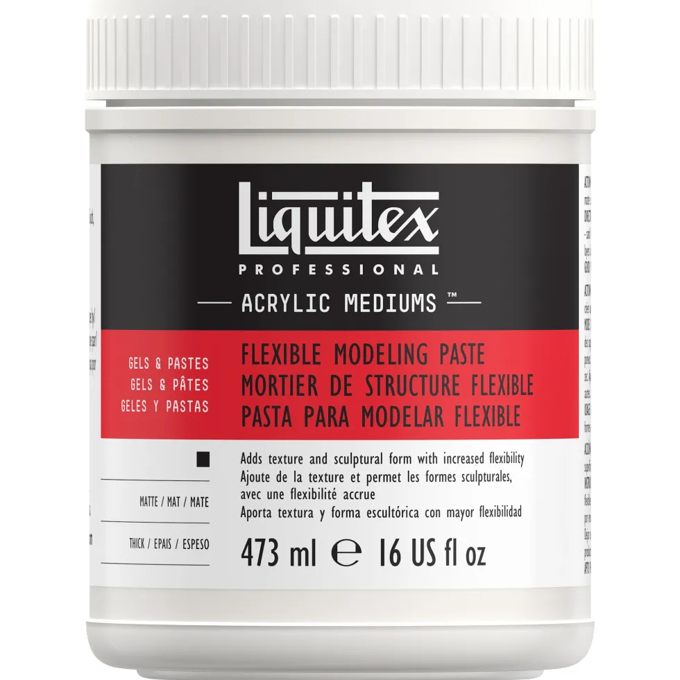 Pasta modelująca do farb akrylowych i olejnych - Liquitex - elastyczna, 473 ml