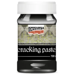 Pasta pękająca Cracking Paste do decoupage - Pentart - czarna, 100 ml
