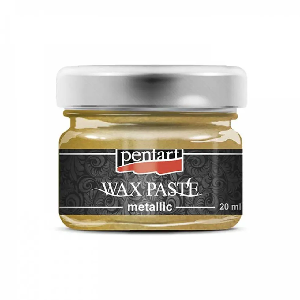 Pasta woskowa - Pentart - złota, 20 ml