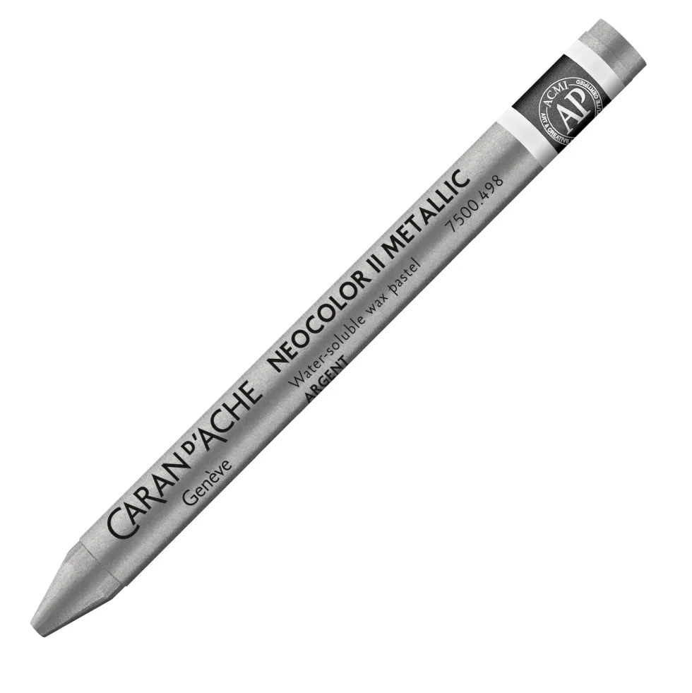 Pastela akwarelowa Neocolor II - Caran d'Ache - 498, Silver