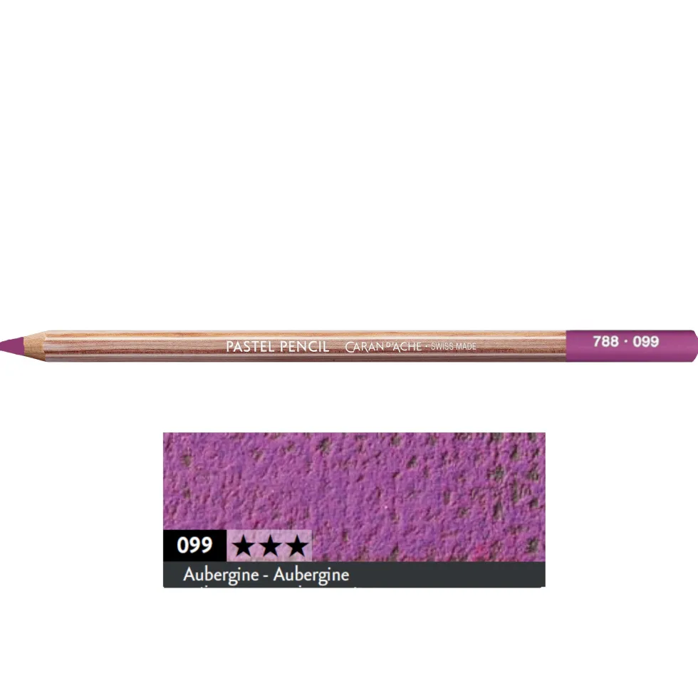 Pastela sucha w kredce Pastel Pencil - Caran d'Ache - 099, Aubergine