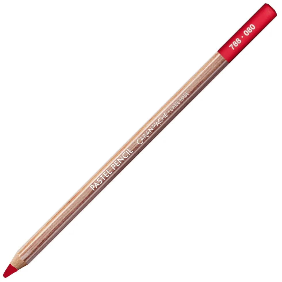 Pastela sucha w kredce Pastel Pencil - Caran d'Ache - 080, Carmine Lake