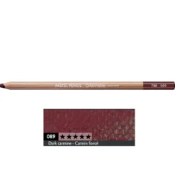 Pastela sucha w kredce Pastel Pencil - Caran d'Ache - 089, Dark Carmine