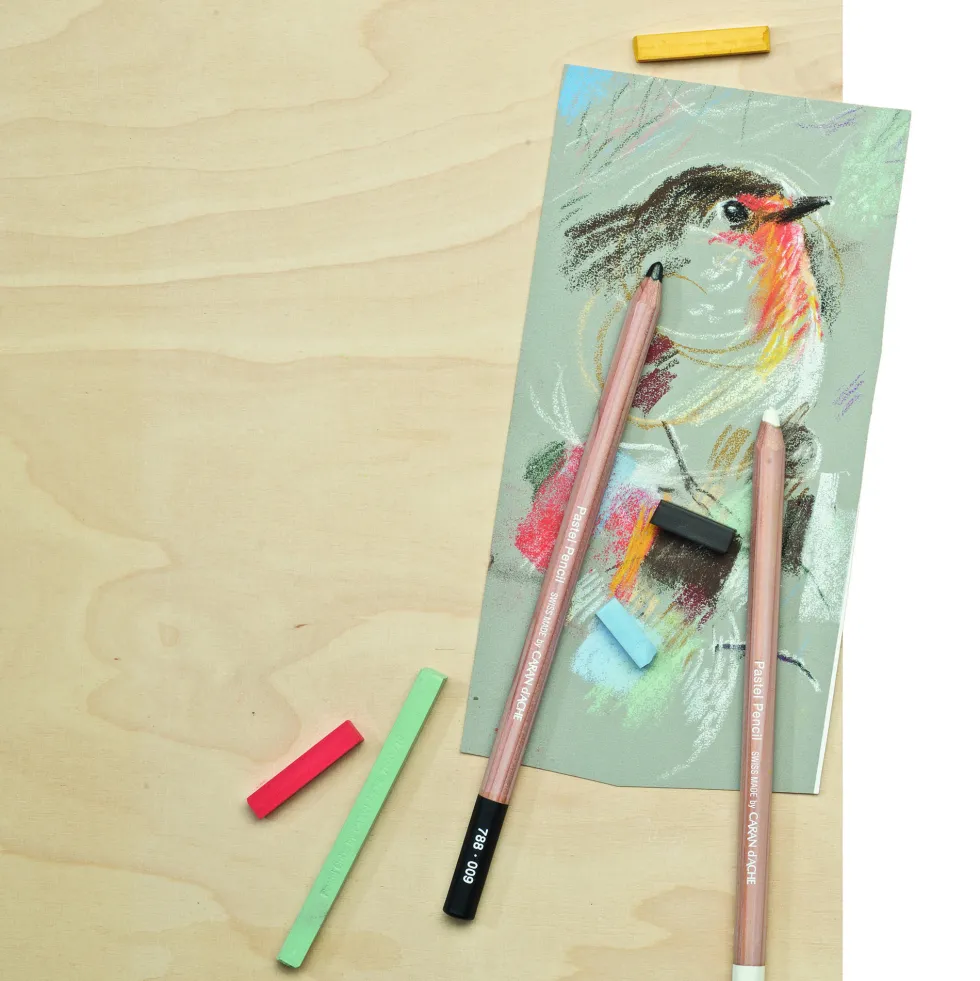 Pastela sucha w kredce Pastel Pencil - Caran d'Ache - 711, Green Earth