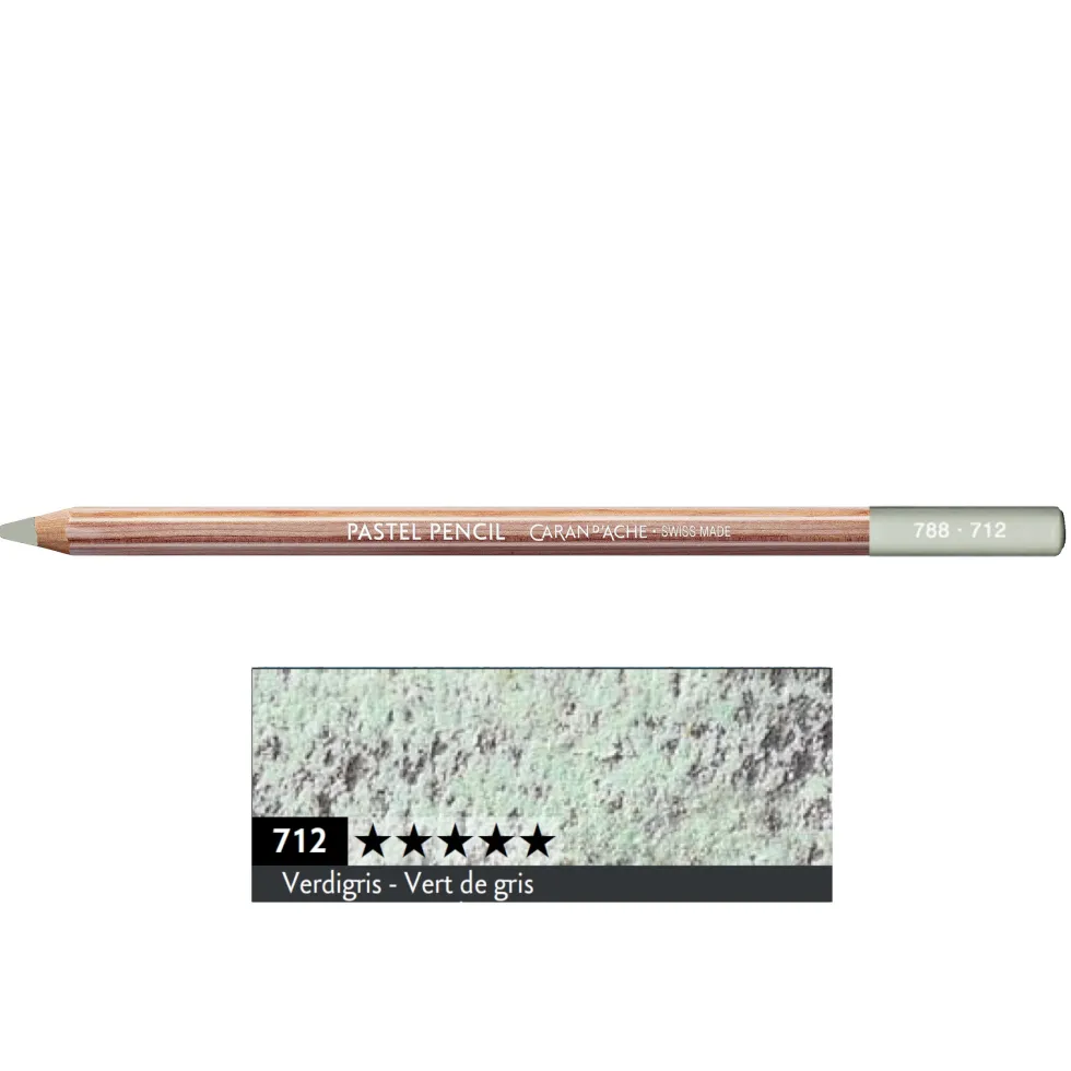 Pastela sucha w kredce Pastel Pencil - Caran d'Ache - 712, Verdigris