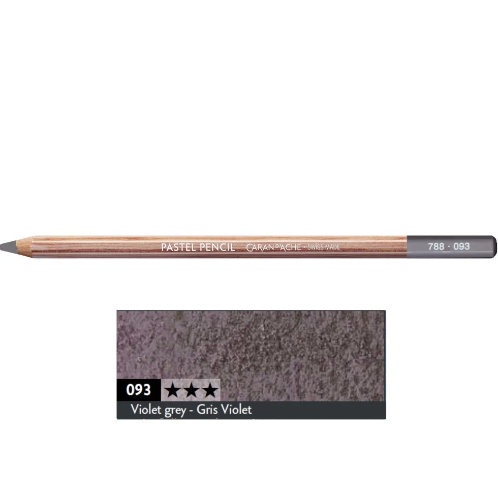 Pastela sucha w kredce Pastel Pencil - Caran d'Ache - 093, Violet Grey