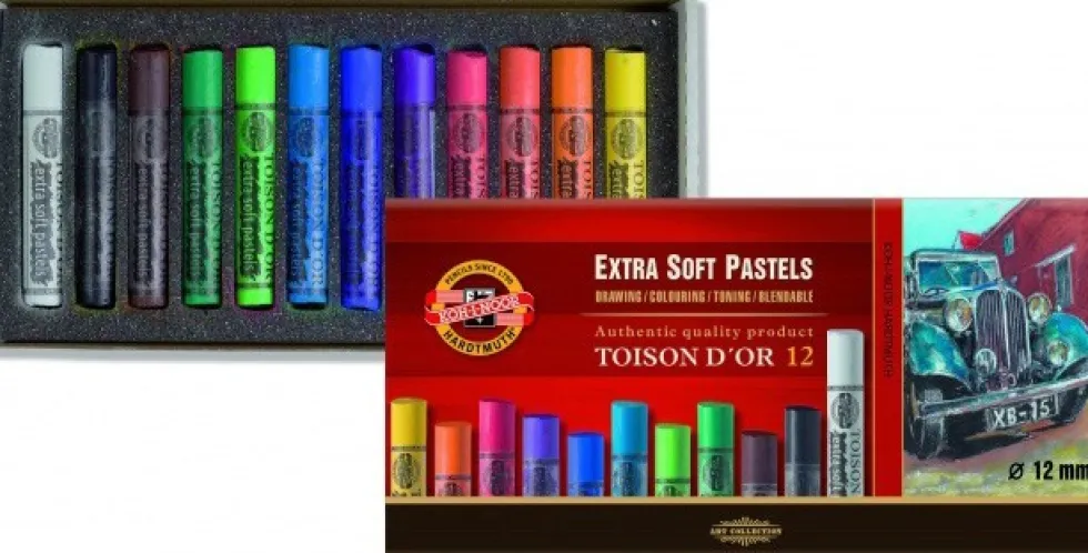 Pastele ekstra suche - Koh-I-Noor - 12 szt.