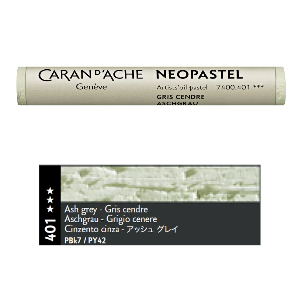 Pastel olejna Neopastel - Caran d'Ache - 401, Ash Grey