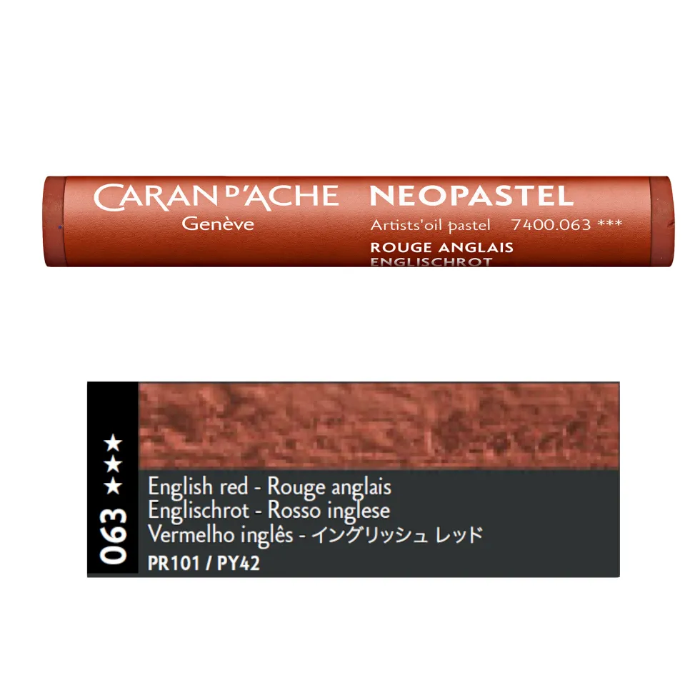 Pastel olejna Neopastel - Caran d'Ache - 063, English Red