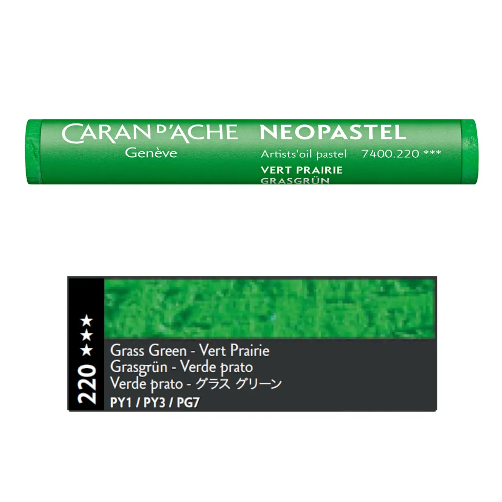 Pastel olejna Neopastel - Caran d'Ache - 220, Grass Green