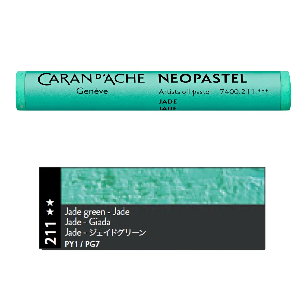 Pastel olejna Neopastel - Caran d'Ache - 211, Jade Green