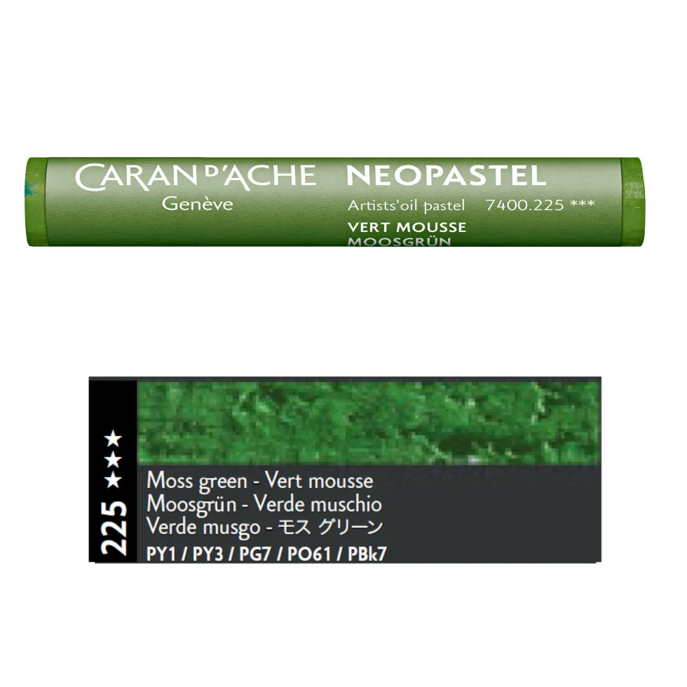 Pastel olejna Neopastel - Caran d'Ache - 225, Moss Green
