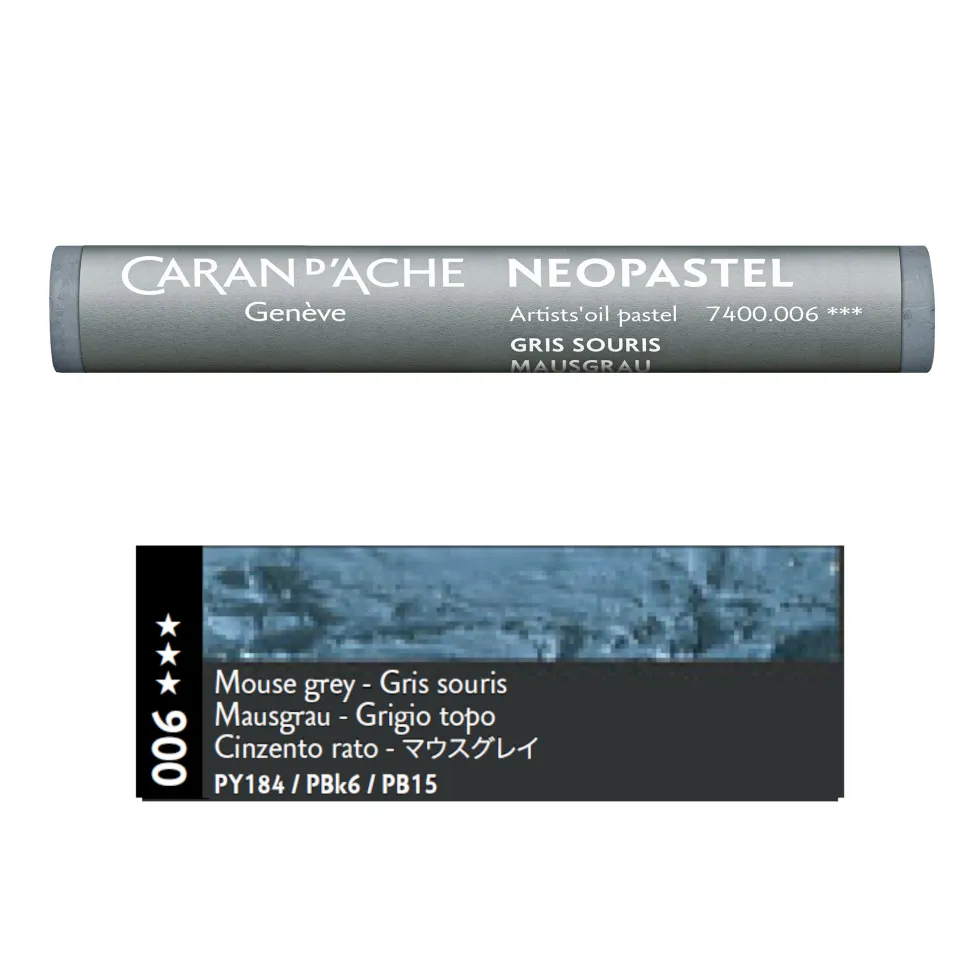 Pastel olejna Neopastel - Caran d'Ache - 006, Mouse Grey