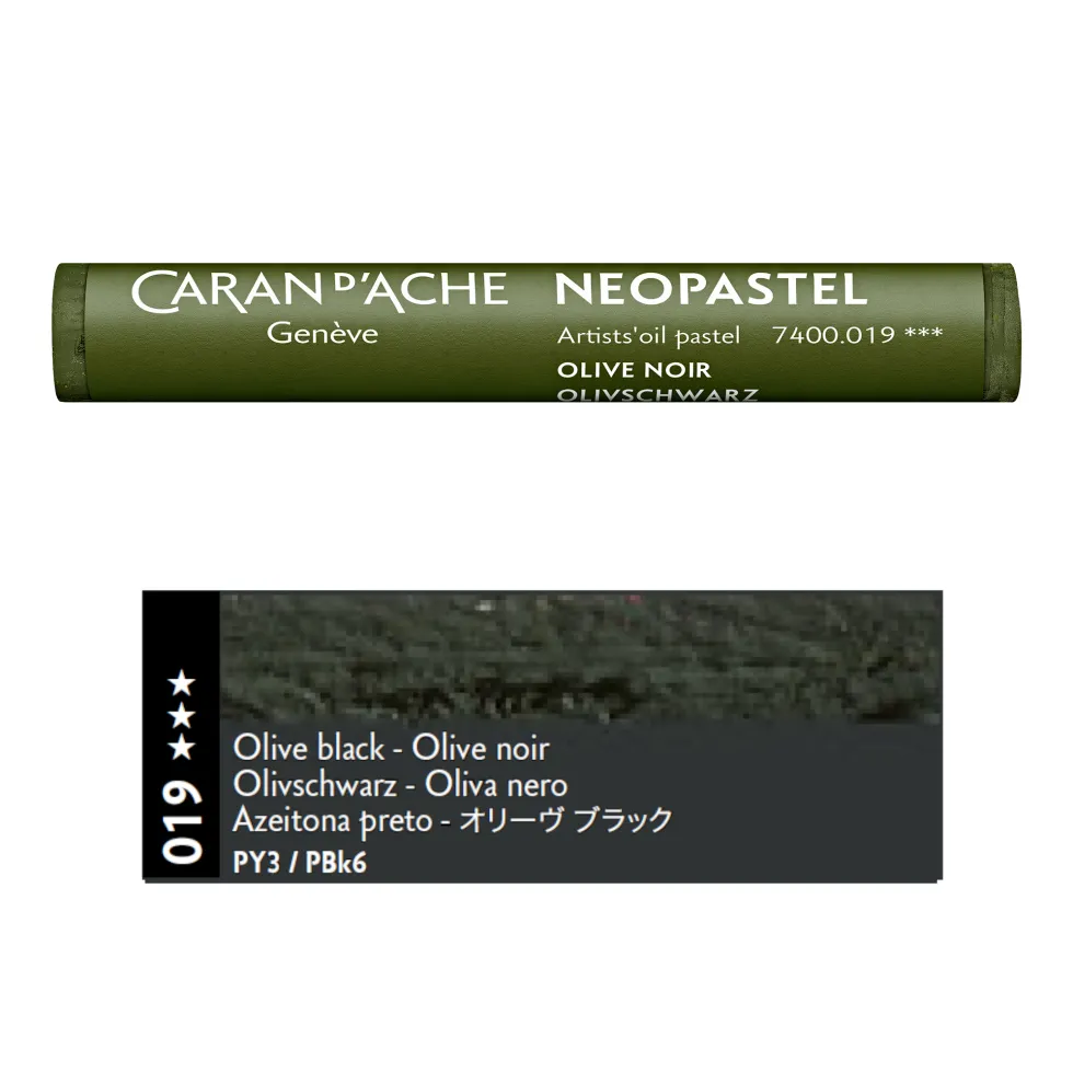 Pastel olejna Neopastel - Caran d'Ache - 019, Olive Black