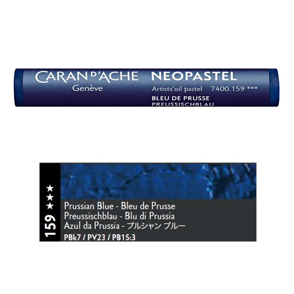 Pastel olejna Neopastel - Caran d'Ache - 159, Prussian Blue