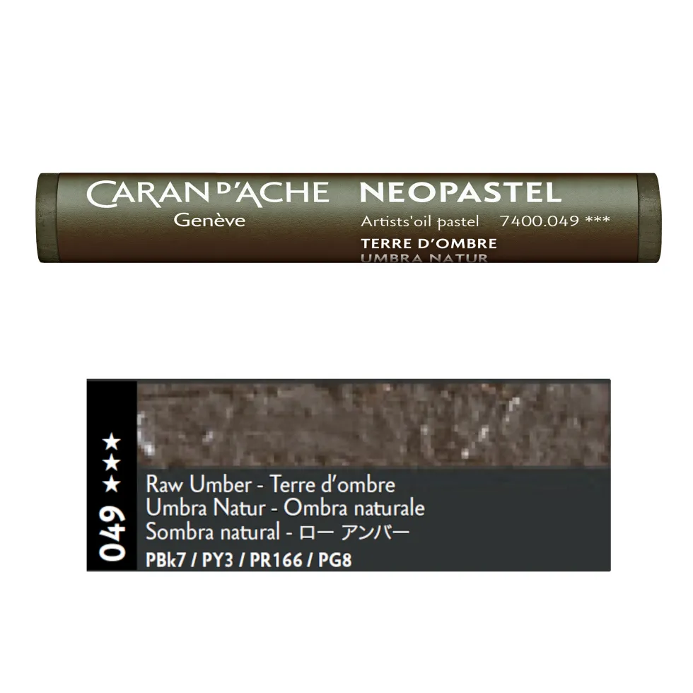Pastel olejna Neopastel - Caran d'Ache - 049, Raw Umber