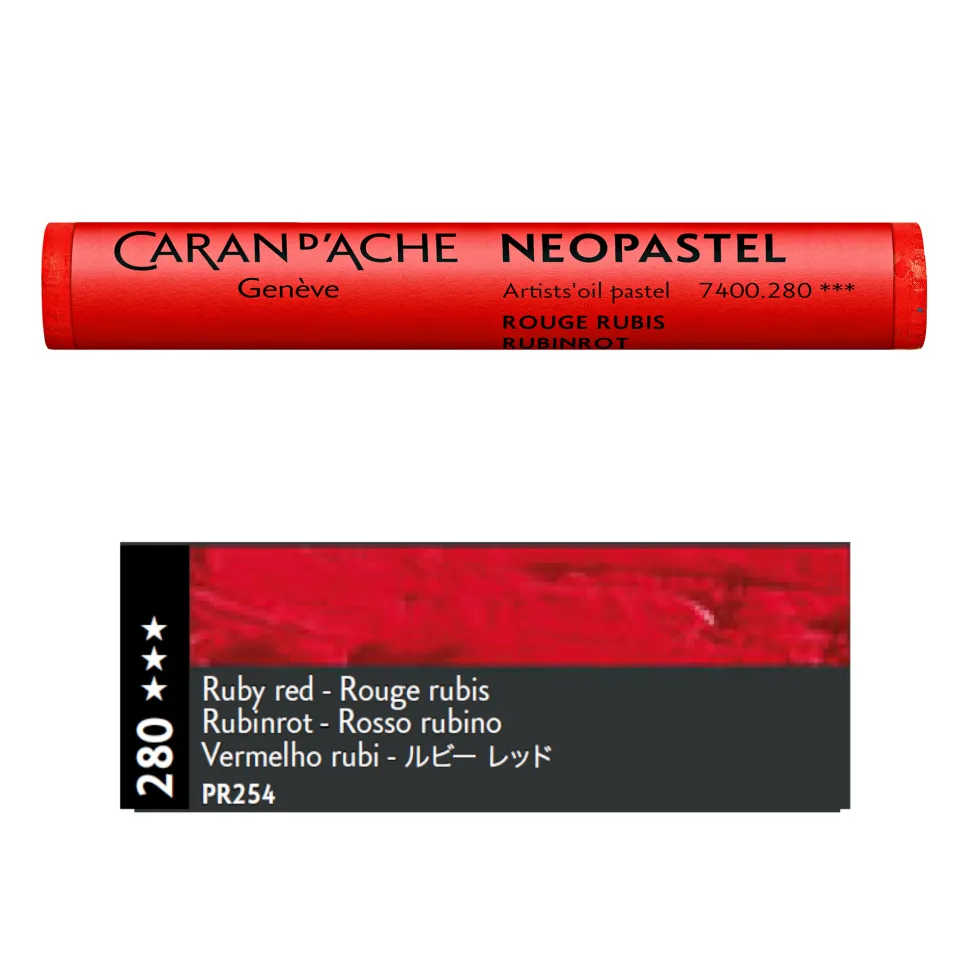 Pastel olejna Neopastel - Caran d'Ache - 280, Ruby Red