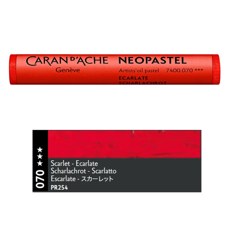Pastel olejna Neopastel - Caran d'Ache - 070, Scarlet