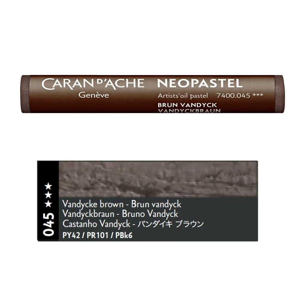 Pastel olejna Neopastel - Caran d'Ache - 045, Vandycke Brown