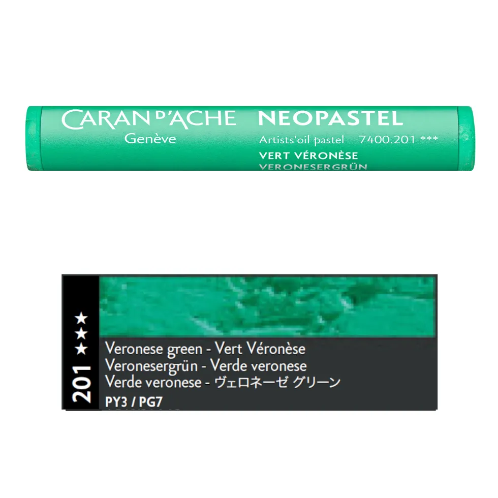 Pastel olejna Neopastel - Caran d'Ache - 201, Veronese Green