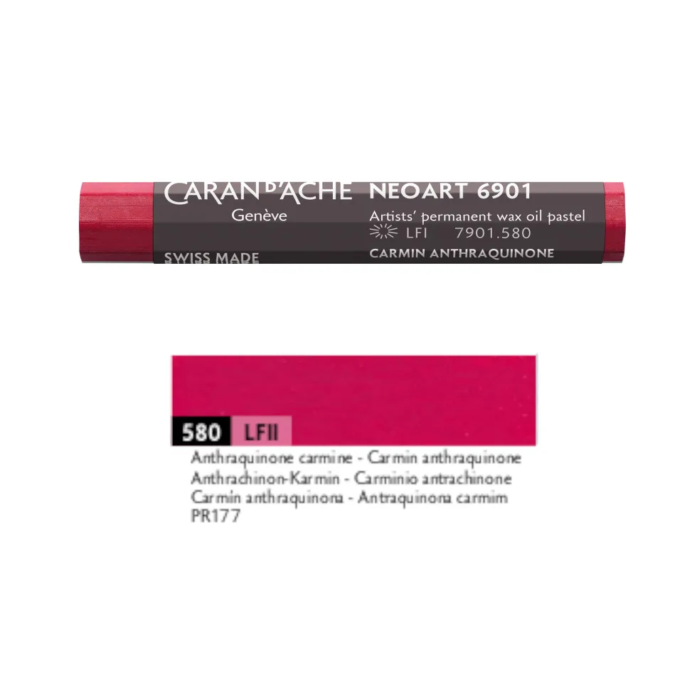 Pastel woskowo-olejny Neoart 6901 - Caran d'Ache - 580, Anthraquinone Carmine