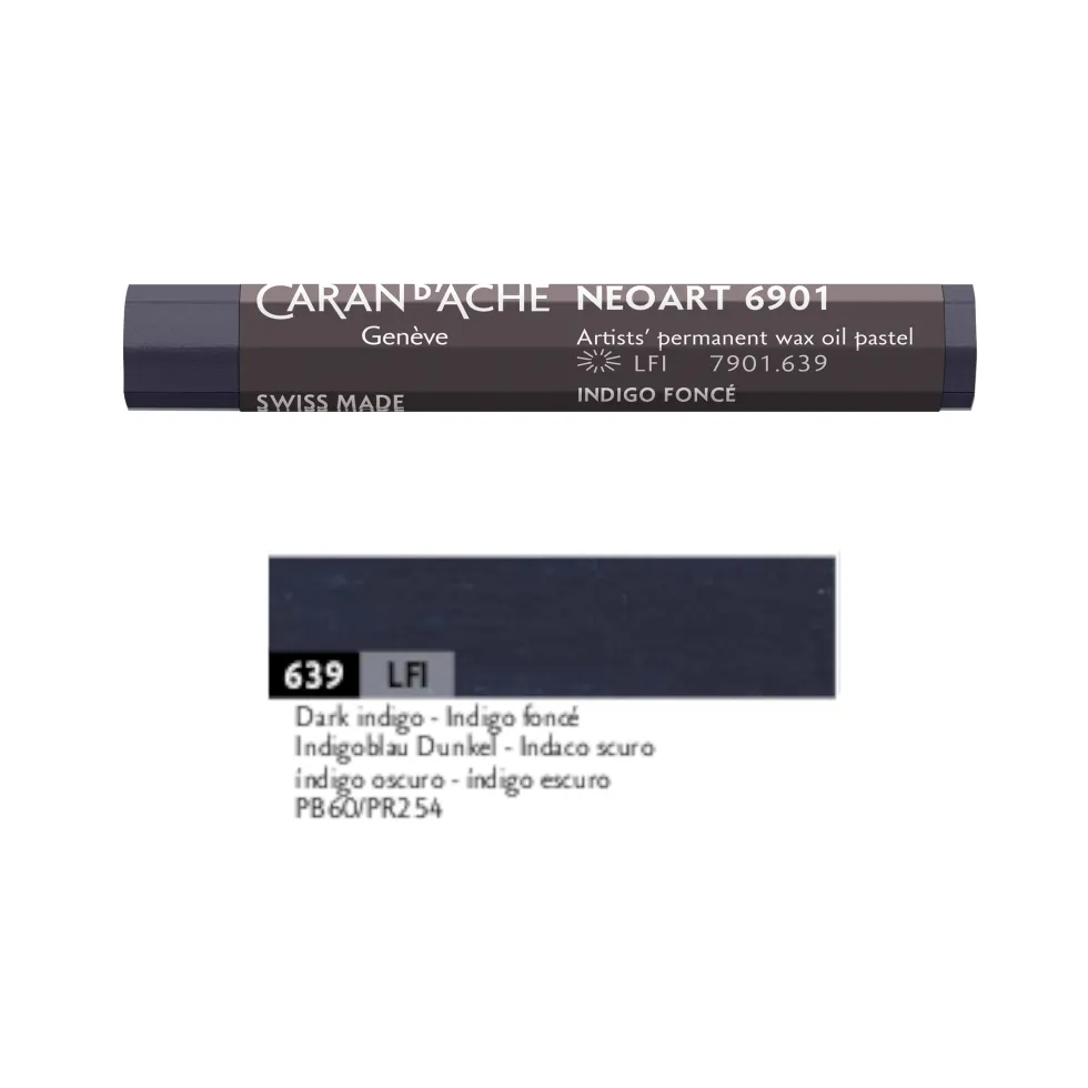 Pastel woskowo-olejny Neoart 6901 - Caran d'Ache - 639, Dark Indigo