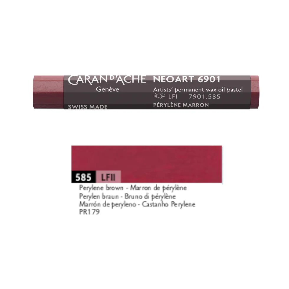 Pastel woskowo-olejny Neoart 6901 - Caran d'Ache - 585, Perylene Brown