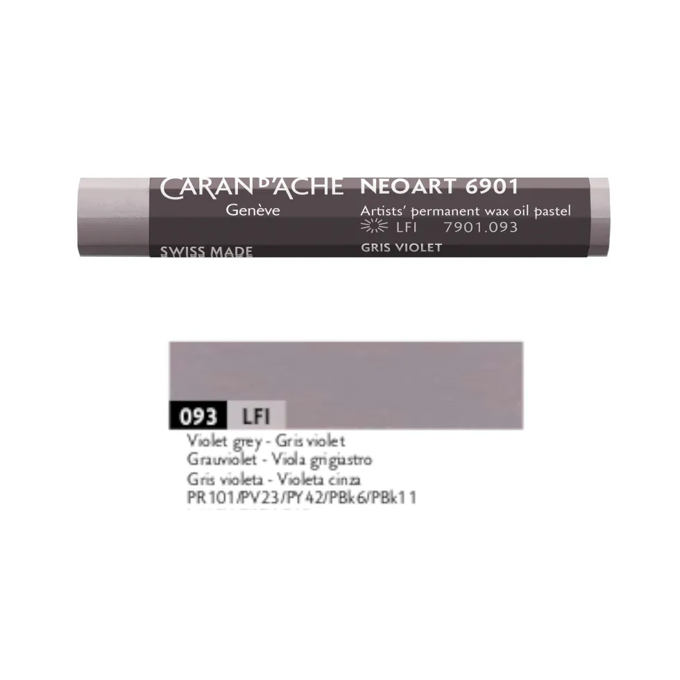 Pastel woskowo-olejny Neoart 6901 - Caran d'Ache - 093, Violet Grey