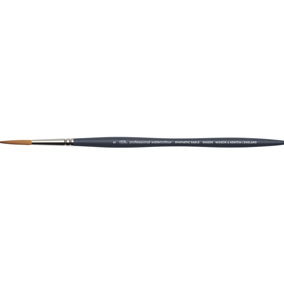 Pędzel cienki, syntetyczny sobol - Winsor & Newton - nr 6