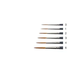 Pędzel cienki, syntetyczny sobol - Winsor & Newton - nr 4