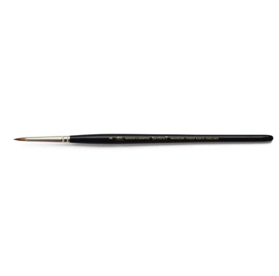 Pędzel do akwareli Kolinsky Sable Miniature seria 7 - Winsor & Newton - krótka rączka nr 3