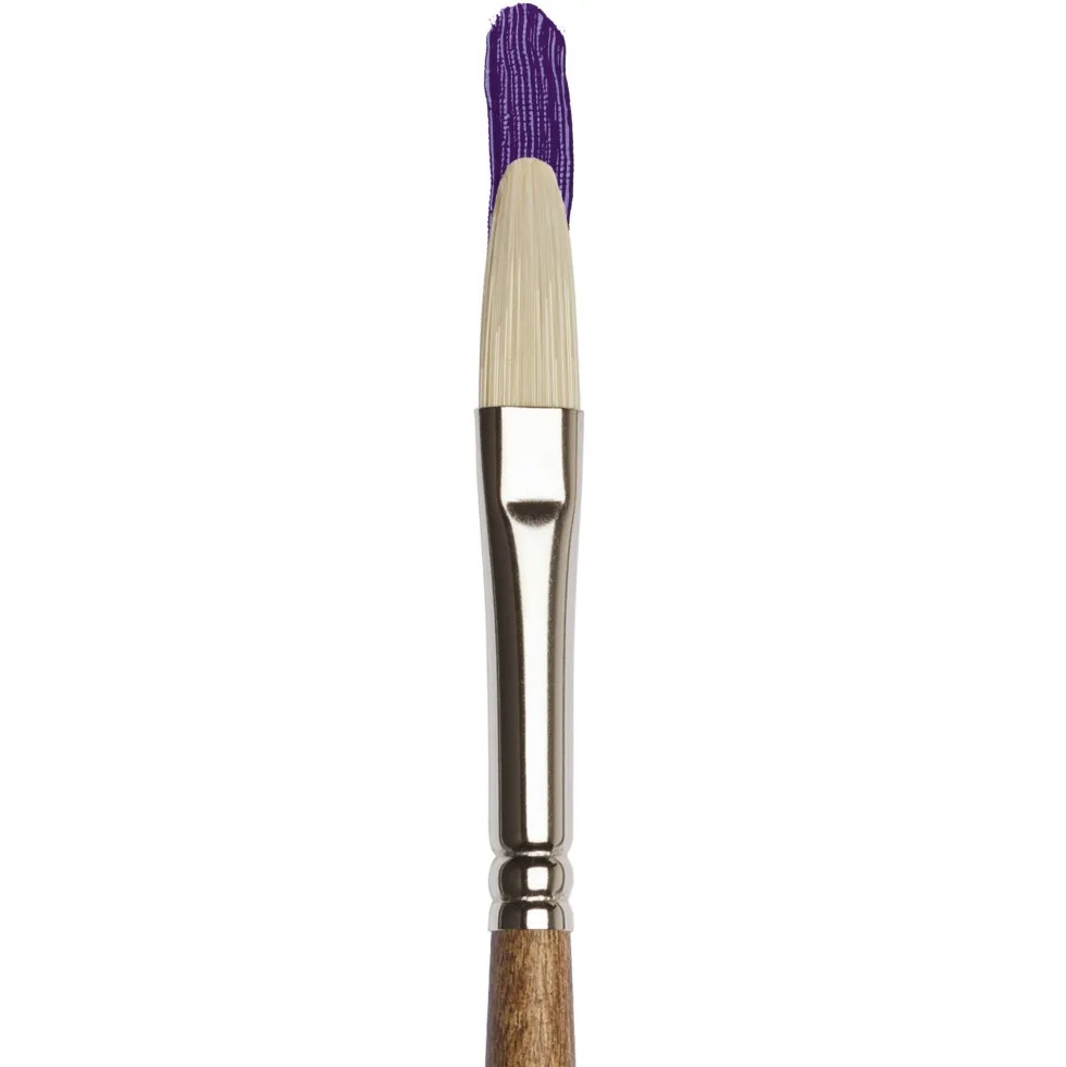 Pędzel koci język, syntetyczny Artists' Oil - Winsor & Newton - nr 4