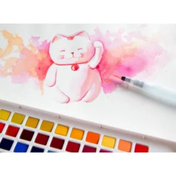 Pędzel na wodę Waterbrush, długi - Sakura - średnia końcówka, M