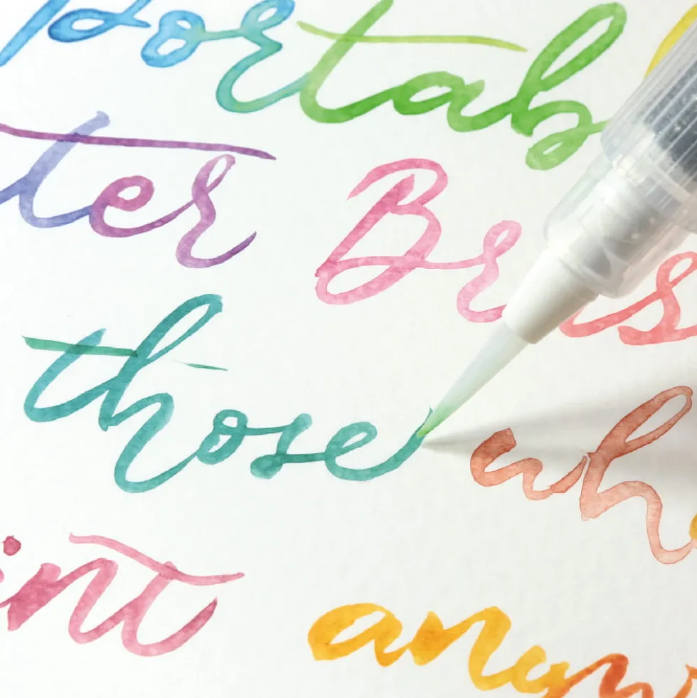 Pędzel na wodę Waterbrush Long Menso - Kuretake - Small