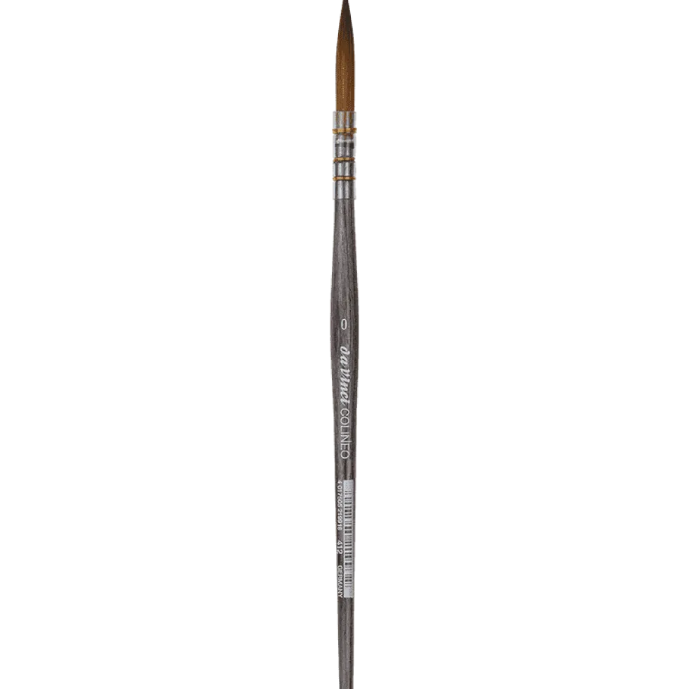 Pędzel okrągły długi syntetyczny Colineo seria 412 - Da Vinci - nr 0