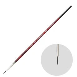 Pędzel okrągły, mieszany, Black Resable, seria 700R - Holbein - nr 0