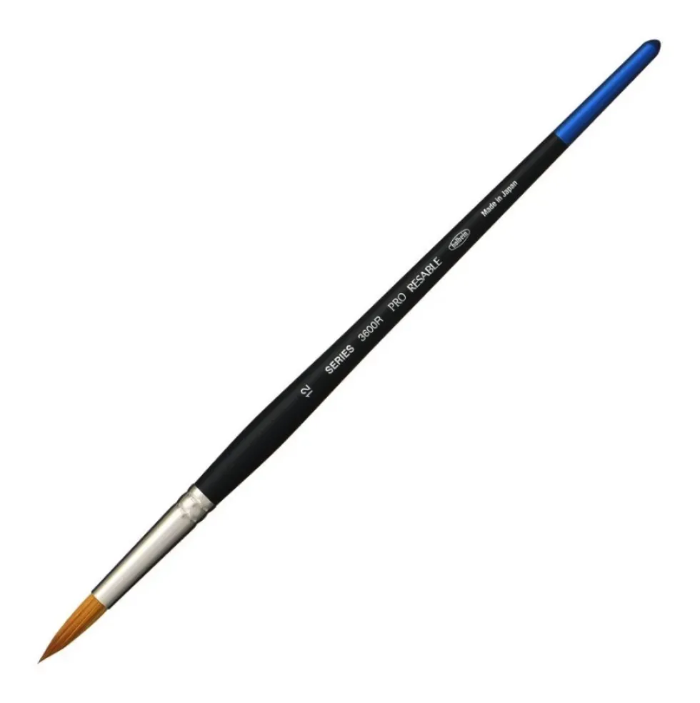 Pędzel okrągły, mieszany, Pro Resable, seria 3600R - Holbein - nr 12