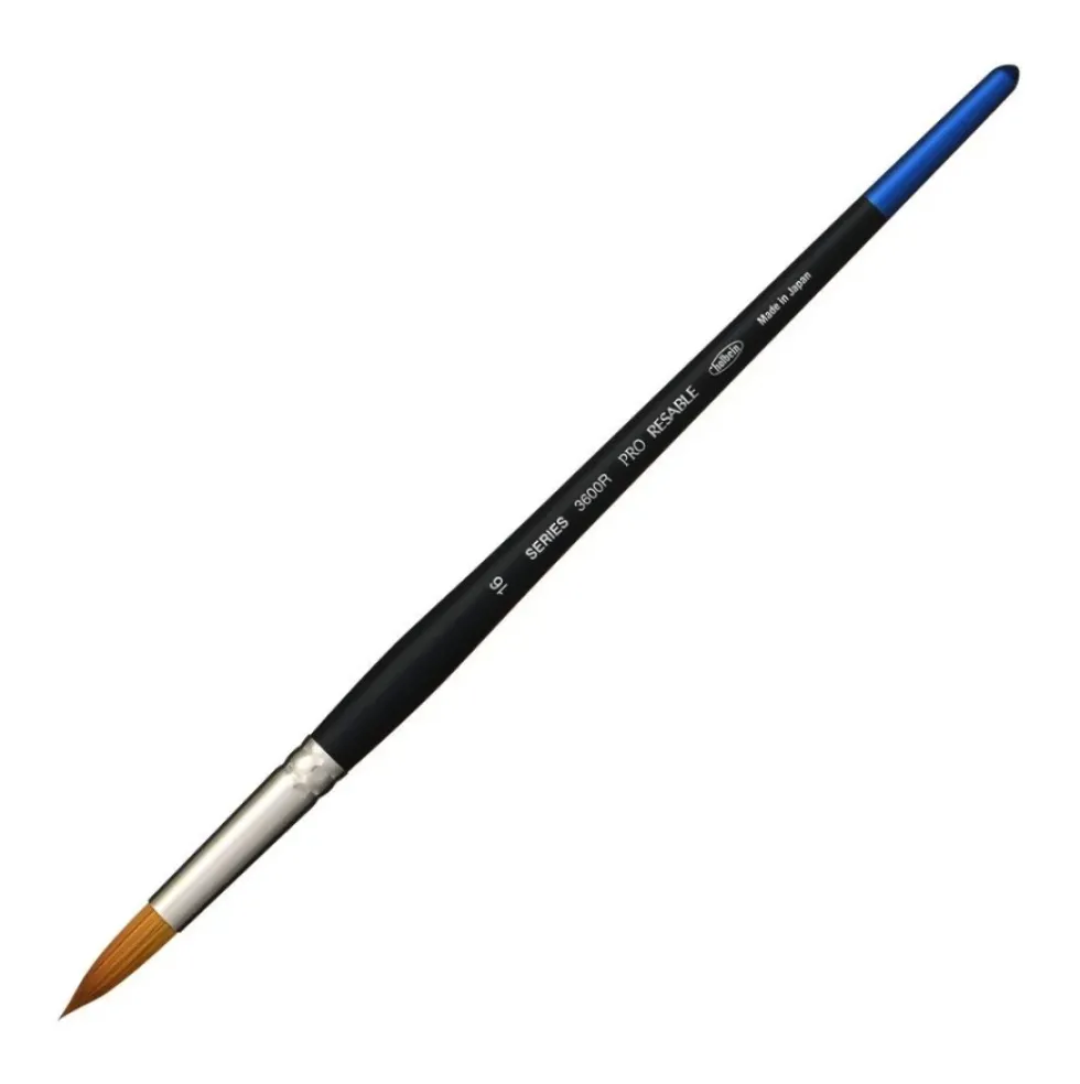 Pędzel okrągły, mieszany, Pro Resable, seria 3600R - Holbein - nr 18