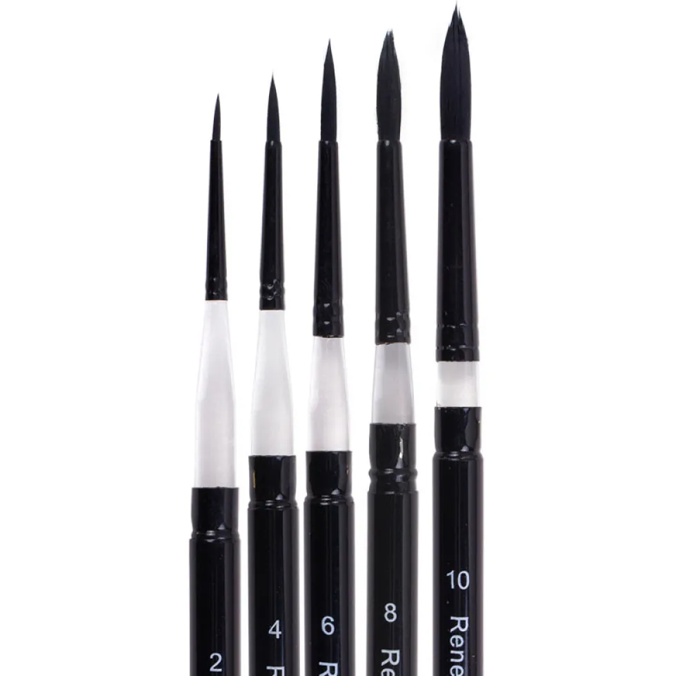 Pędzel okrągły, mieszany Travel Brush - Renesans - nr 4
