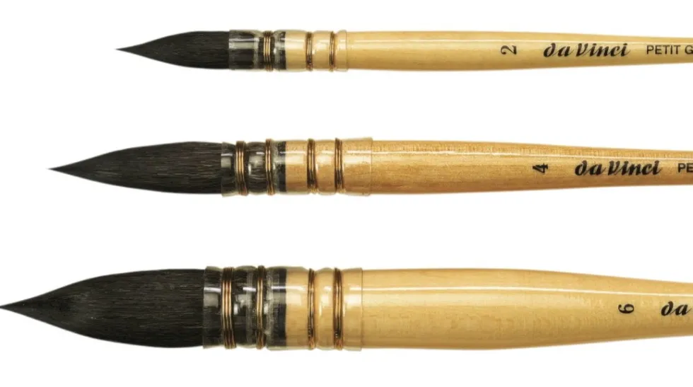 Pędzel okrągły, naturalny, Wash Brush, seria 418 - Da Vinci - 2