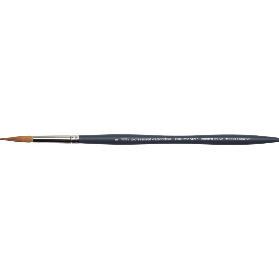 Pędzel okrągły spiczasty, syntetyczny sobol - Winsor & Newton - nr 8