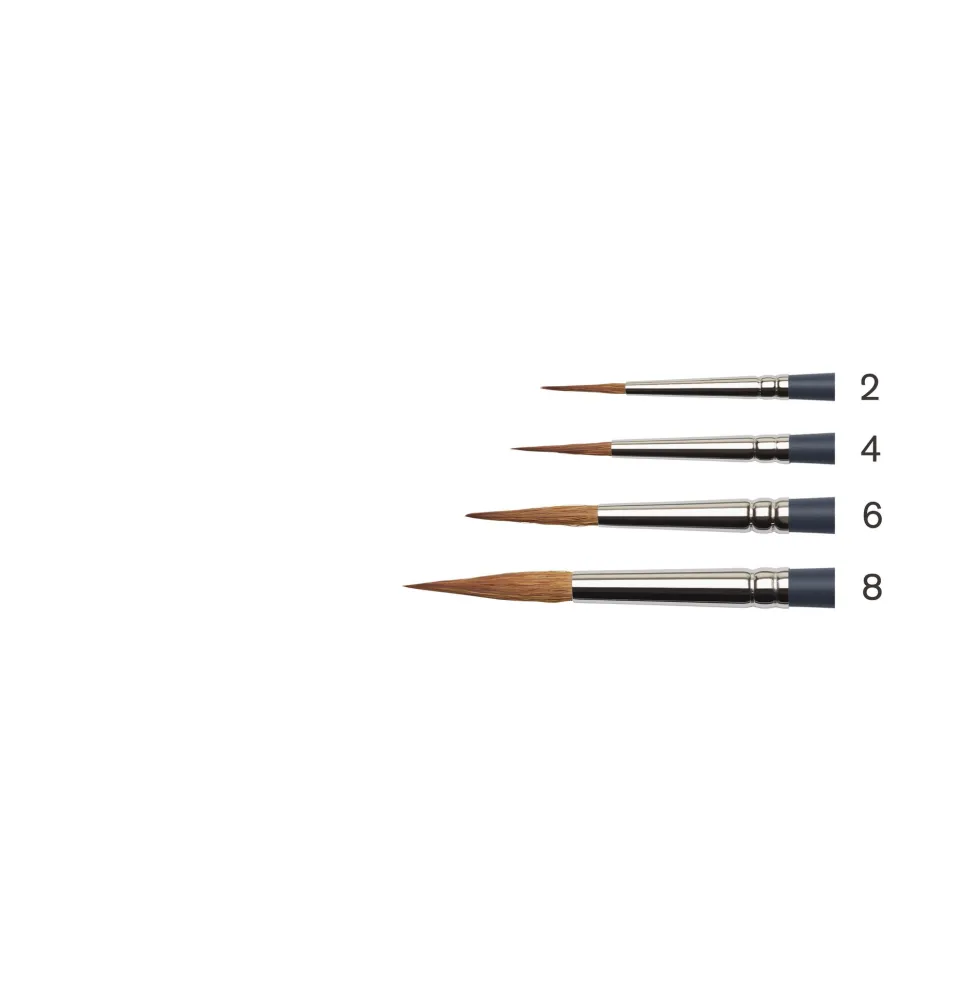 Pędzel okrągły spiczasty, syntetyczny sobol - Winsor & Newton - nr 4