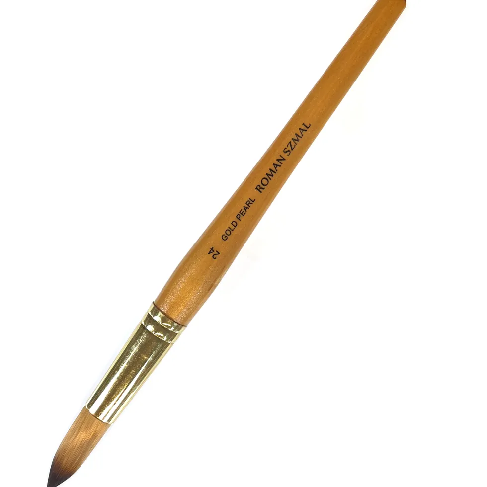 Pędzel okrągły, syntetyczny, Gold Pearl - Roman Szmal - nr 24