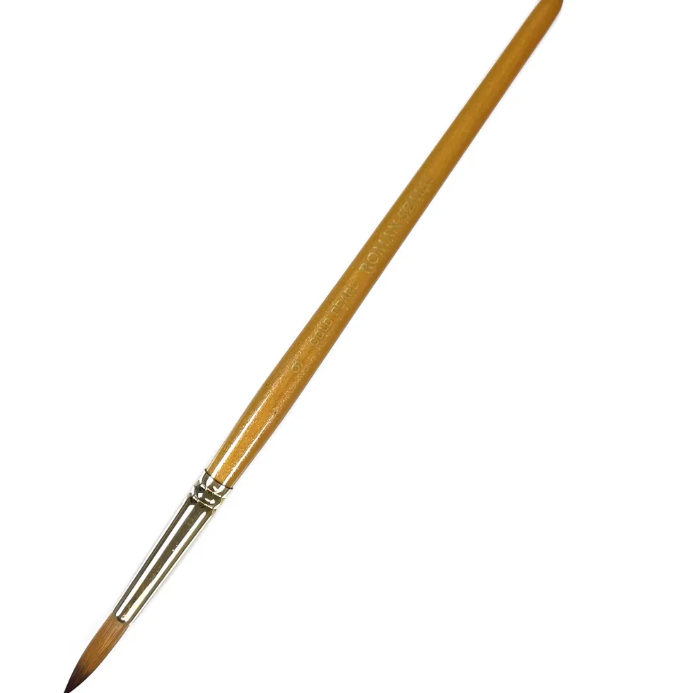 Pędzel okrągły, syntetyczny, Gold Pearl - Roman Szmal - nr 8