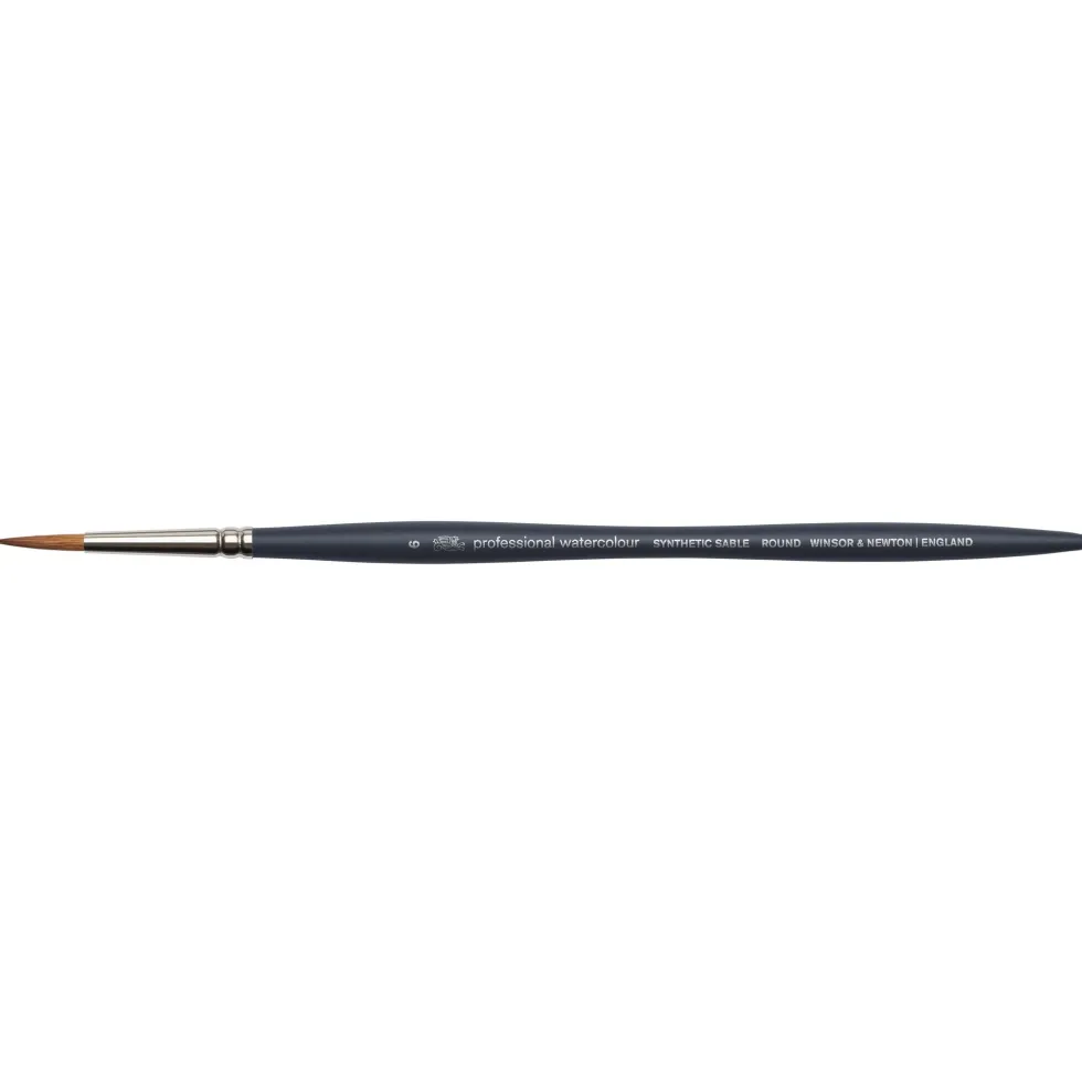 Pędzel okrągły, syntetyczny sobol - Winsor & Newton - nr 6