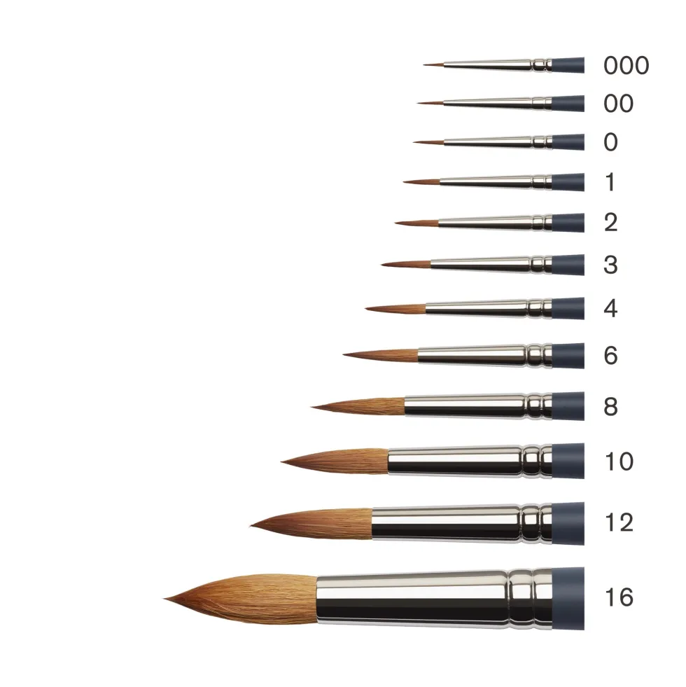 Pędzel okrągły, syntetyczny sobol - Winsor & Newton - nr 6