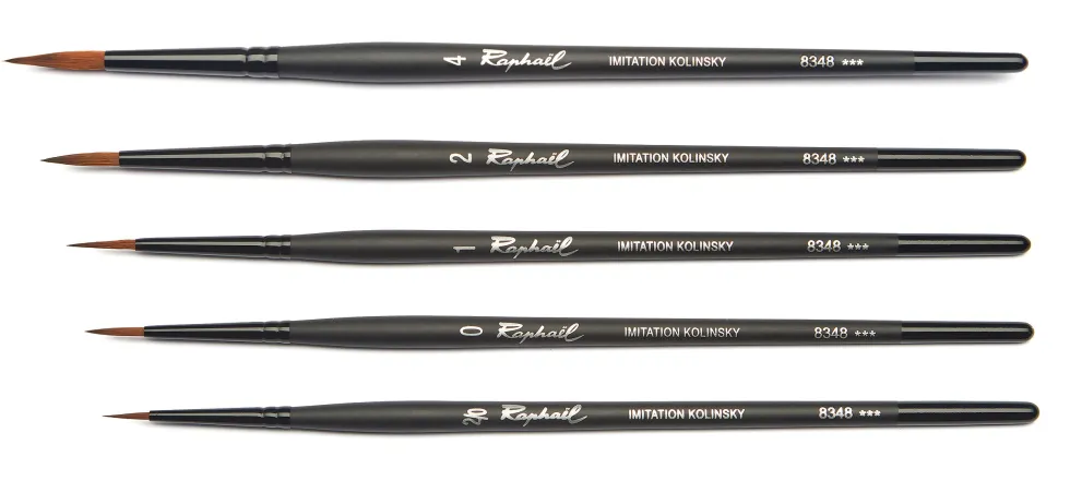 Pędzel okrągły syntetyczny Stradivarius seria 8348 - Raphael - nr 2