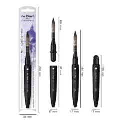 Pędzel okrągły wash brush Casaneo 8498 syntetyczny - Da Vinci - nr 2