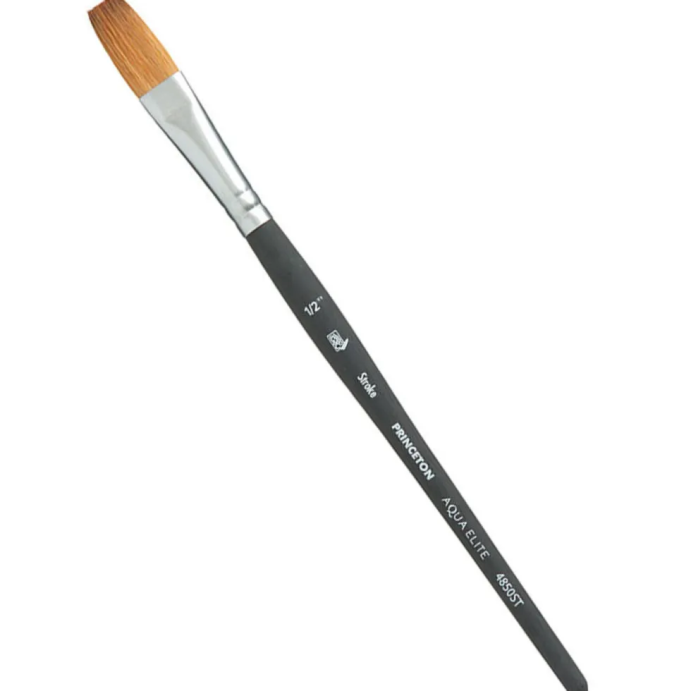 Pędzel płaski, syntetyczny Aqua Elite - Princeton - nr 1/2