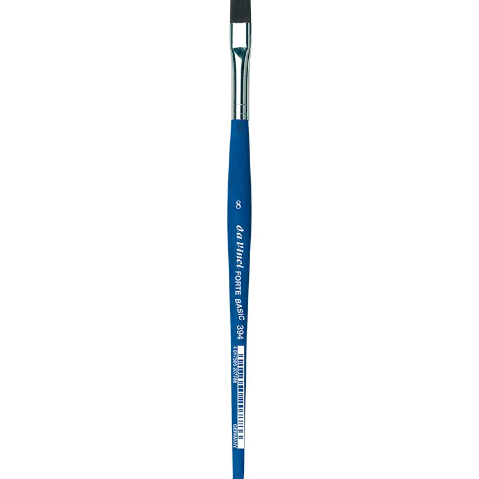 Pędzel płaski, syntetyczny, Forte Basic, seria 394 - Da Vinci - 8